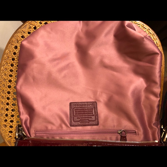 Coach Chelsea ashlyn patent f17861 crimson red bag - Picture 11 of 12